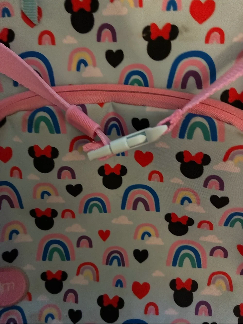 Disney Kids Minnie Rainbow Backpack - Light Blue, Pink & Multicolor